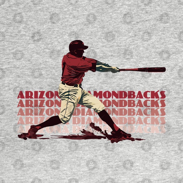 Retro Arizona Diamondbacks Slugger by Rad Love